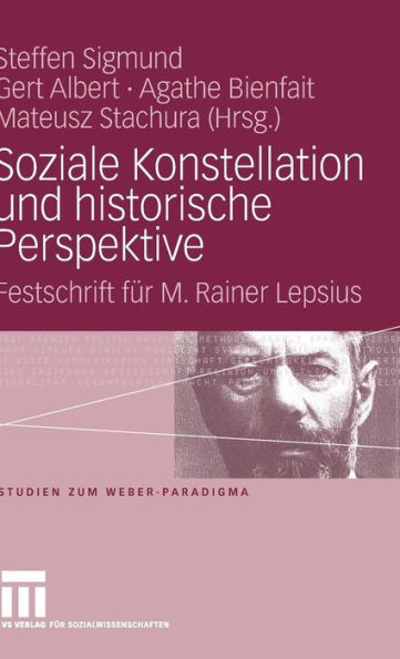 Soziale Konstellation und historische Perspektive: Festschrift für M. Rainer Lepsius