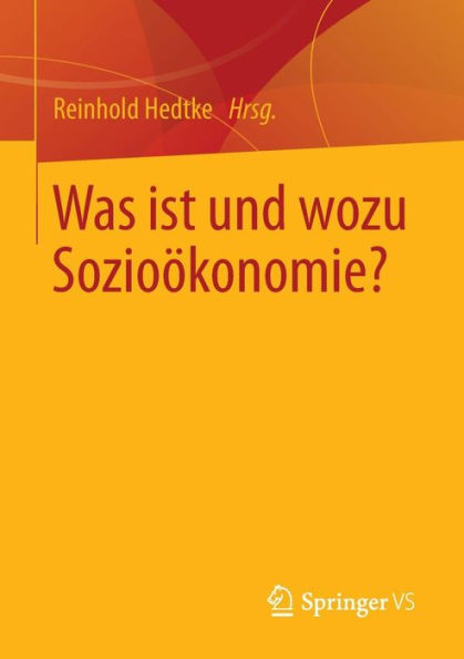 Was ist und wozu Sozioökonomie?