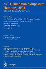 Title: 33rd Hemophilia Symposium: Hamburg 2002, Author: I. Scharrer