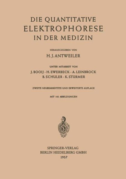 Die Quantitative Elektrophorese in der Medizin