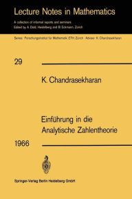 Title: Einfï¿½hrung in die Analytische Zahlentheorie / Edition 1, Author: Komaravolu Chandrasekharan