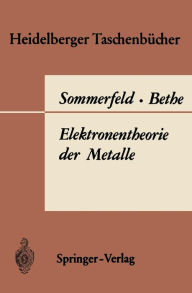 Title: Elektronentheorie der Metalle, Author: A. Sommerfeld