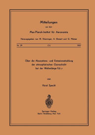 Title: ï¿½ber die Absorptions- und Emissionsstrahlung der Atmosphï¿½rischen Ozonschicht bei der Wellenlï¿½nge 9,6 ?, Author: H. Specht
