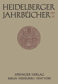 Title: Heidelberger Jahrbücher, Author: H. Schipperges