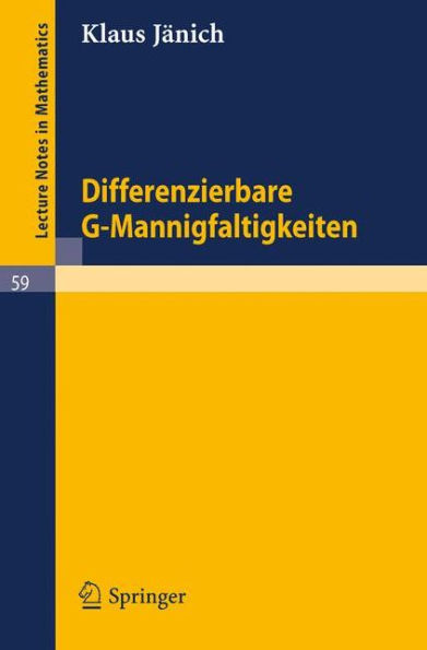 Differenzierbare G-Mannigfaltigkeiten / Edition 1