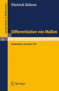 Title: Differentiation von Maï¿½en / Edition 1, Author: Dietrich Kïlzow