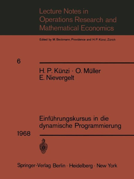 Einfï¿½hrungskursus in die dynamische Programmierung