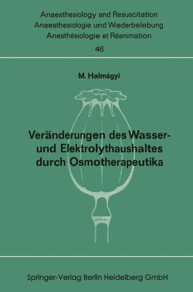 Verï¿½nderungen des Wasser- und Elektrolythaushaltes durch Osmotherapeutika