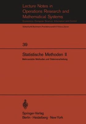 Statistische Methoden II: Mehrvariable Methoden und Datenverarbeitung