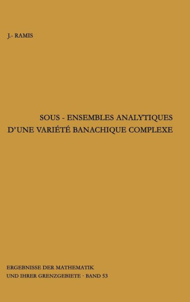 Sous-ensembles analytiques d'une variete banachique complexe