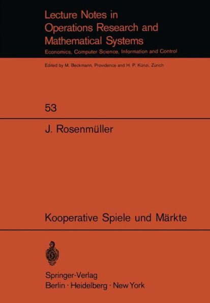 Kooperative Spiele und Mï¿½rkte