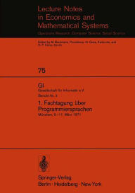 Title: 1. Fachtagung über Programmiersprachen: München, 9.-11. März 1971, Author: Hans Langmaack