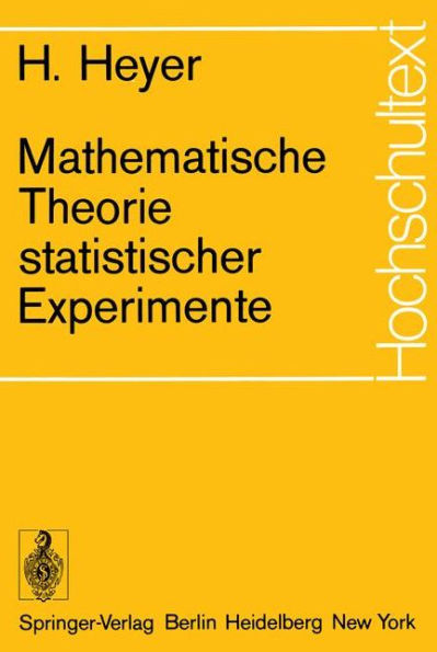 Mathematische Theorie statistischer Experimente