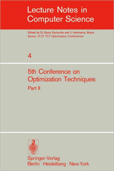 Fifth Conference on Optimization Techniques. Rome 1973: Part 2