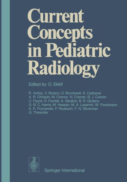 Current Concepts in Pediatric Radiology