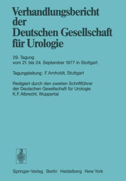 29. Tagung vom 21. September bis 24. September 1977 in Stuttgart