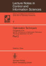 Optimization Techniques II: Proceedings of the 8th IFIP Conference on Optimization Techniques, Würzburg, September 5-9, 1977