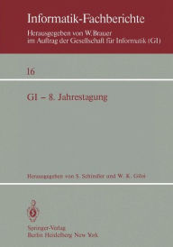 Title: GI - 8. Jahrestagung: Berlin 1978, Author: S. Schindler