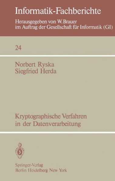 Kryptographische Verfahren in der Datenverarbeitung