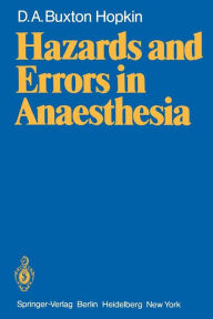 Title: Hazards and Errors in Anaesthesia, Author: D A B Hopkin