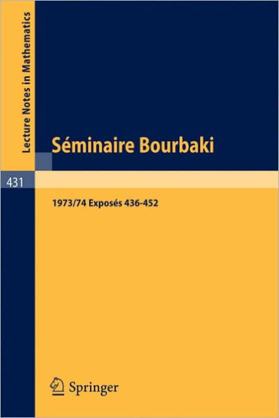 Sï¿½minaire Bourbaki: Vol. 1979/80. Exposï¿½s 543-560 Avec table par noms d'auteurs de 1967/68 a 1979/80 / Edition 1