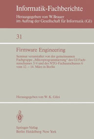 Title: Firmware Engineering: Seminar veranstaltet von der gemeinsamen Fachgrupe 