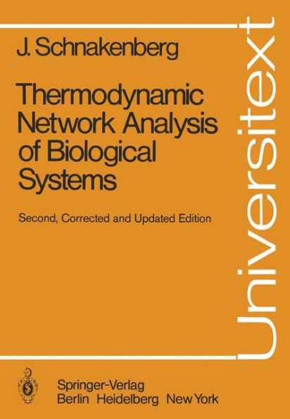 Thermodynamic Network Analysis of Biological Systems