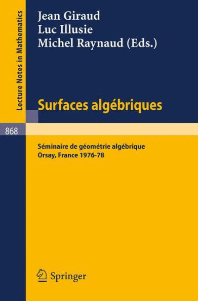 Surfaces Algebriques: Seminaire de Geometrie Algebrique d'Orsay 1976-78 / Edition 1