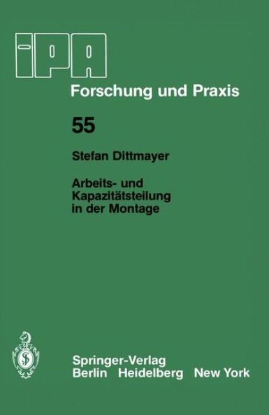 Arbeits- und Kapazitï¿½tsteilung in der Montage