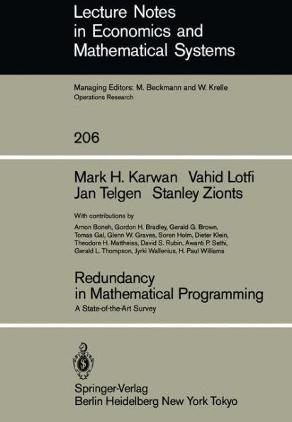 Redundancy in Mathematical Programming: A State-of-the-Art Survey