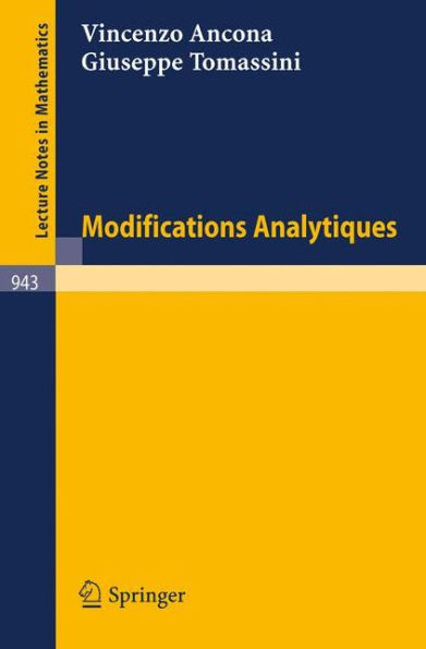 Modifications Analytiques / Edition 1