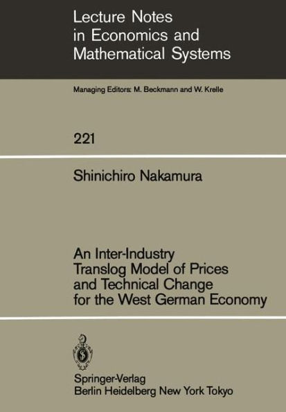 An Inter-Industry Translog Model of Prices and Technical Change for the West German Economy