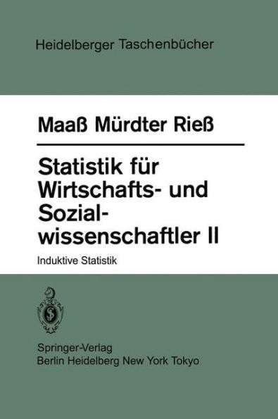 Statistik für Wirtschafts- und Sozialwissenschaftler II: Induktive Statistik