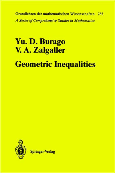 Geometric Inequalities / Edition 1