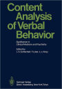 Content Analysis of Verbal Behavior: Significance in Clinical Medicine and Psychiatry