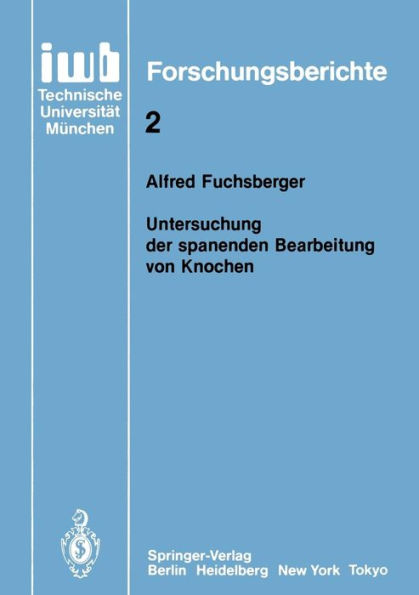 Untersuchung der spanenden Bearbeitung von Knochen