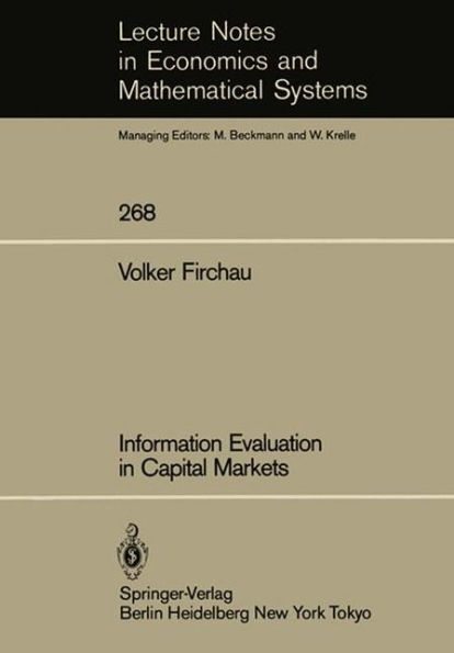 Information Evaluation in Capital Markets