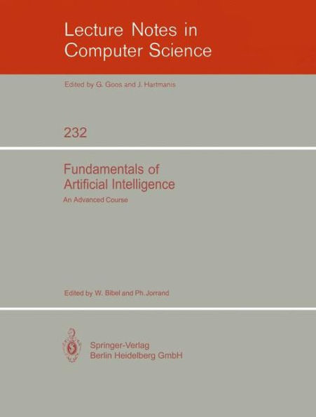 Fundamentals of Artificial Intelligence: An Advanced Course