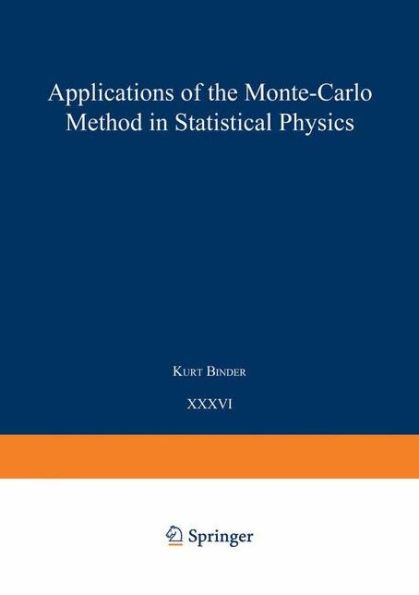 Applications of the Monte Carlo Method in Statistical Physics