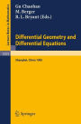 Differential Geometry and Differential Equations: Proceedings of a Symposium, held in Shanghai, June 21 - July 6, 1985 / Edition 1