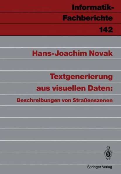 Textgenerierung aus visuellen Daten: Beschreibungen von Straï¿½enszenen