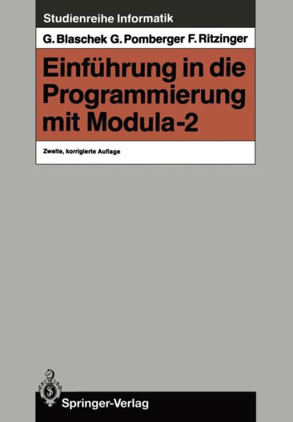 Einfï¿½hrung in die Programmierung mit Modula-2