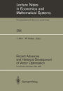 Recent Advances and Historical Development of Vector Optimization: Proceedings of an International Conference on Vector Optimization Held at the Technical University of Darmstadt, FRG, August 4-7, 1986