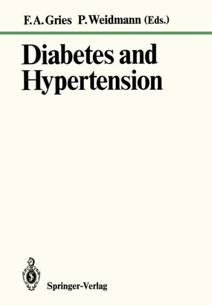 Diabetes and Hypertension / Edition 1