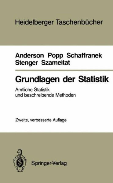 Grundlagen der Statistik: Amtliche Statistik und beschreibende Methoden