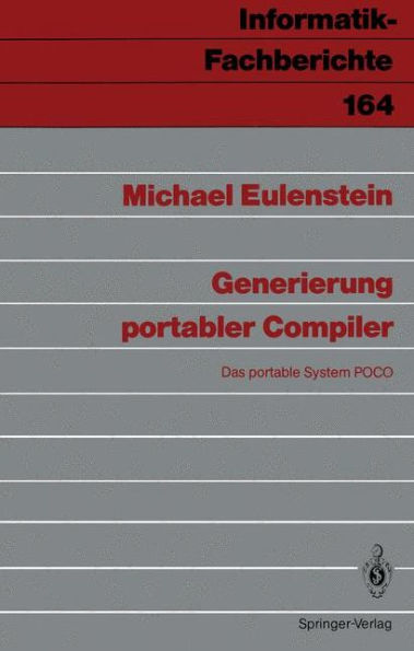 Generierung portabler Compiler: Das portable System POCO