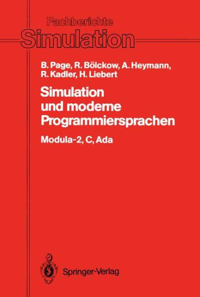 Simulation und moderne Programmiersprachen: Modula-2, C, Ada