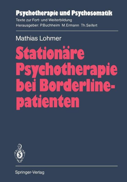 Stationï¿½re Psychotherapie bei Borderlinepatienten