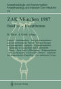 ZAK Mï¿½nchen 1987: Band III - Hauptthemen