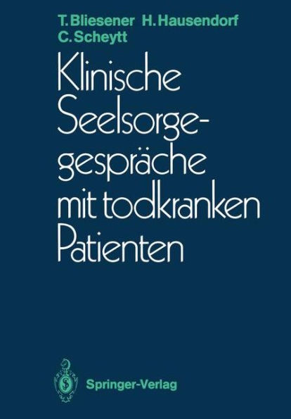 Klinische Seelsorgegesprï¿½che mit todkranken Patienten